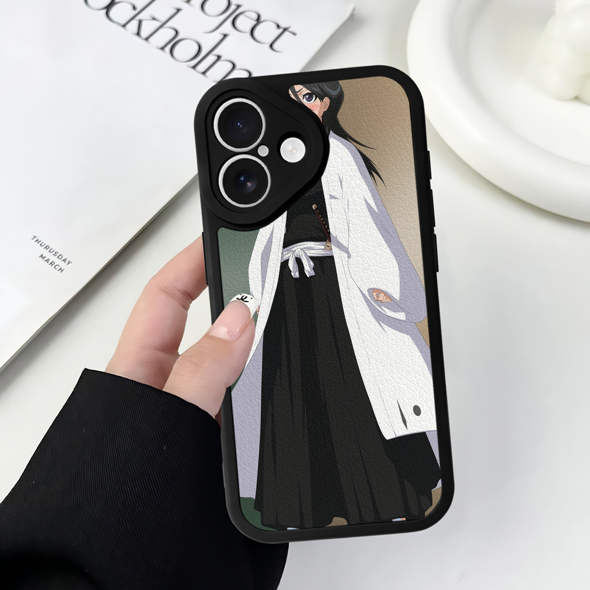 （画像用） ブリーチ BLEACH 【iPhone 16シリーズ対応】シリコンスマホケース（レザー調） 材質：シリコン
